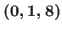 $(0,1,8)$