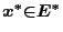 $x^{\ast }{\in }E^{\ast }$