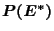$P(E^{\ast })$