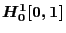 $H_0^1 [0,1]$