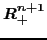 $\mathbb{R}^{n+1}_{+}$