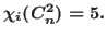 $\chi_i(C^2_n)= 5.$