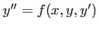 $ y''=f(x,y,y') $