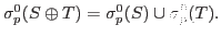 $\sigma_p^0(S\oplus T)= \sigma_p^0(S)\cup \sigma_p^0(T).$